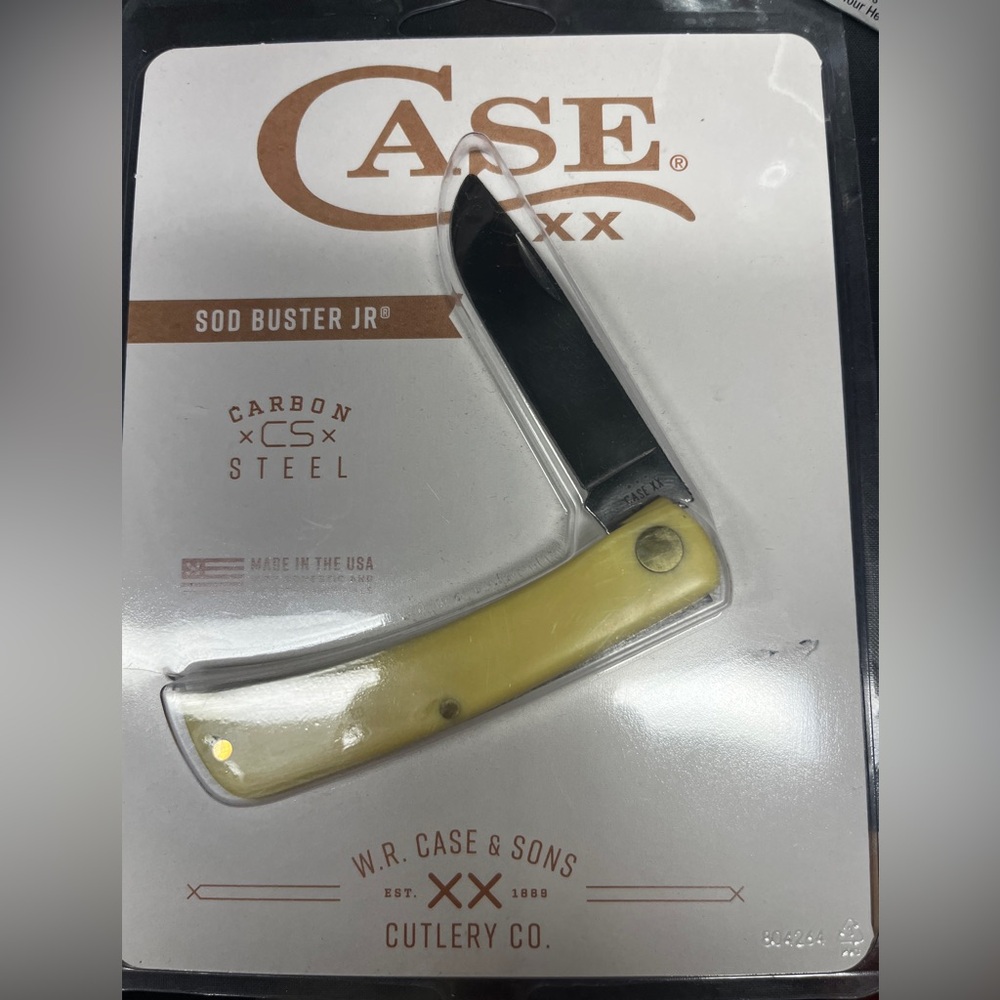 Case XX Sod Buster Jr. Knife with Yellow Handle